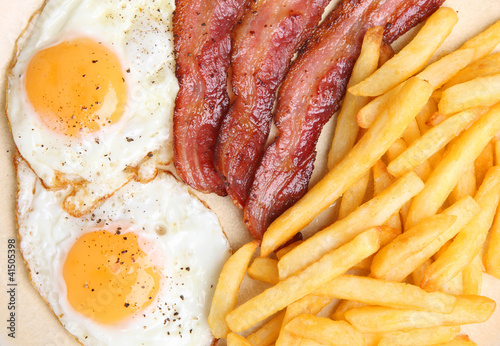 Foto: Bacon, Egg & Chips Bacon, Egg & Chips