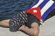 People lying on the shore to rest