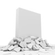 Solid Concrete Block Breaking Through From Floor