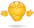 Meditating emoticon