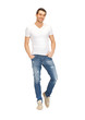 handsome man in  white shirt