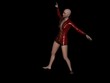 Video: female dancing on black background female dancing on black background