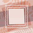 beige decorative background with frame, vector beige decorative background with frame, vector