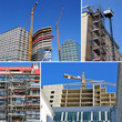 baustelle mit kränen