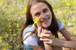 Girl on the nature Girl on the nature