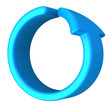 Arrow circle 3d - blue frame Arrow circle 3d - blue frame