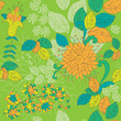 seamless colorful flowers background