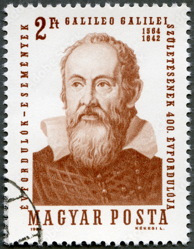 Photo: HUNGARY - 1964: shows Galileo Galilei (1564-1642) HUNGARY - 1964: shows Galileo Galilei (1564-1642)