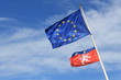 Drapeaux Européen et Lyonnais Drapeaux Européen et Lyonnais