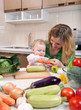 Vegetable salad preparation