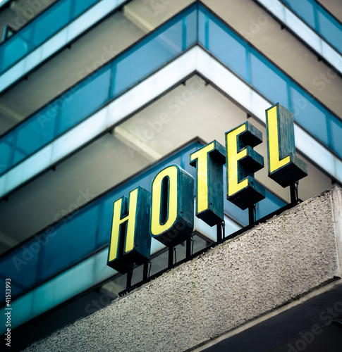 Photo: Hotel sign b Hotel sign b