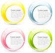 Abstract round labels