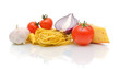 food on a white background
