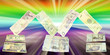 Saudi paper currency with spectrum and white rays Saudi paper currency with spectrum and white rays