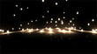 yellow bouncing light balls background