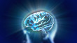 brain blue flare