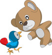 Vector: bear bear