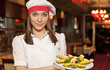 Female chef with food Female chef with food