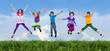 Happy spring jump