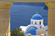 Santorini island at the Cyclades in Greece