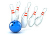 Bowling Strike Illustration