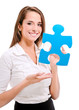 Foto: femme avec puzzle 3 femme avec puzzle 3