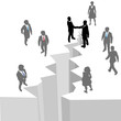 People handshake agreement close deal gap