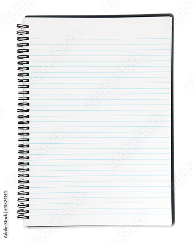 Photo: isolated notepad isolated notepad