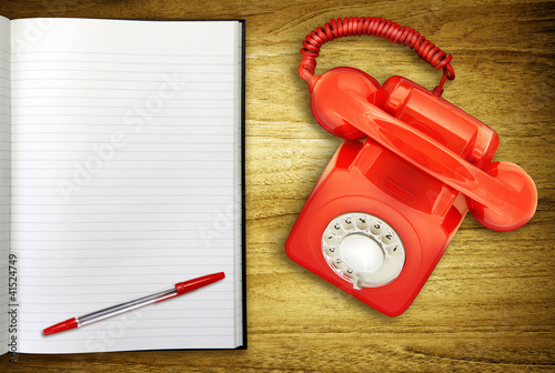 Photo: open notepad and phone open notepad and phone