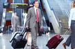 Group of business people at the airport.