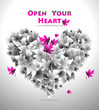 Concept Open Your Heart for love or or for other things Concept Open Your Heart for love or or for other things