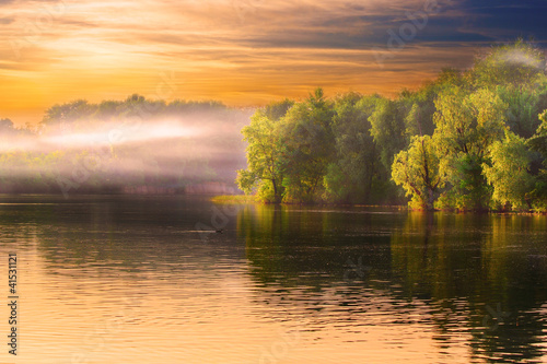 Photo: River haze landscape River haze landscape