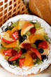 Tasty colorful tart
