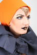 Beautiful woman with creative make-up Beautiful woman with creative make-up