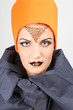 Beautiful woman with creative make-up Beautiful woman with creative make-up