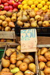 Fresh fruits and vegetables at the local market