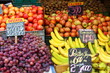 Fresh fruits and vegetables at the local market
