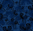 Seamless background with butterflies