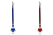 zwei Thermometer