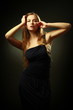 Photo: Beautiful woman with long hair portrait Beautiful woman with long hair portrait