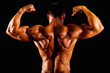 rear view of bodybuilder top