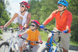 Riding on bicycles
