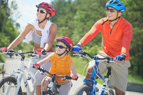 Photo: Riding on bicycles Riding on bicycles