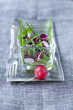 radish salad with black lentils