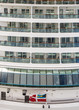 Flags Under Balconies on Cruise Ship Flags Under Balconies on Cruise Ship