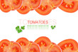 Tomatoes isolated on white Tomatoes isolated on white