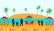 Beach - vector illustration Beach - vector illustration