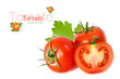 Tomatoes isolated on white Tomatoes isolated on white