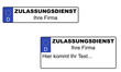 Kfz-Kennzeichen Logo Zulassungsdienst