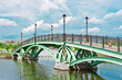 Bridge and river in Tsaritsino Park, Moscow